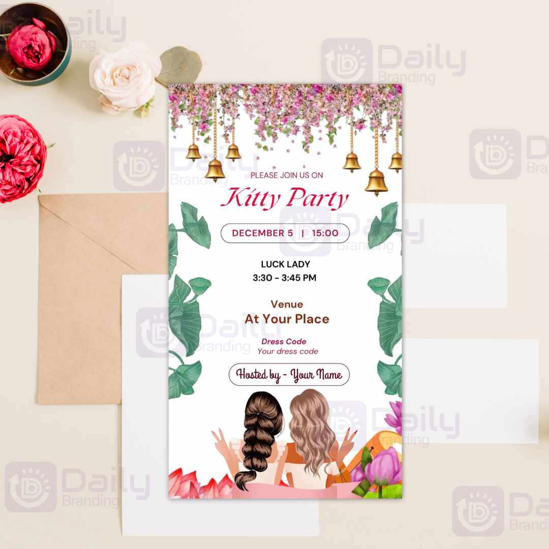 Kitty Party Invitation Card (DB-BKPI-0002)