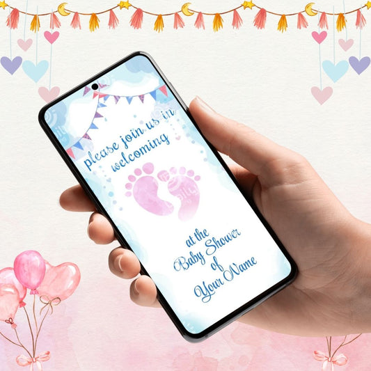 Baby Shower Invitation Video | Personalized Godh Bharai Digital Invite