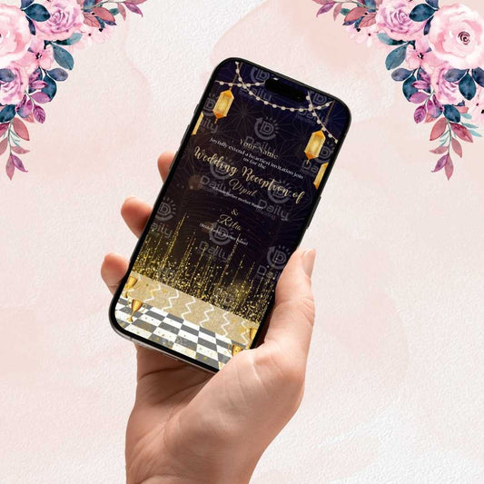 Wedding Reception Invitation Video | Elegant & Personalized Digital Invite (DB-WWIV-0005)