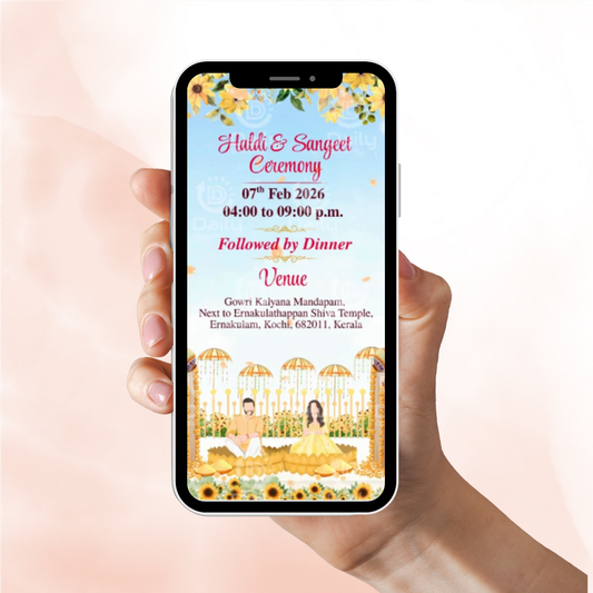 Multi-Event Wedding Invite Video | Haldi, Sangeet & Wedding Ceremony