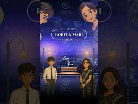 Save the Date Wedding Invitation Video | Modern Save the Date Video