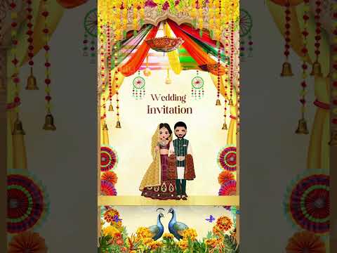 Traditional Indian Wedding Invitation Video | Royal Digital E-Invite for Marriage Ceremony | Wedding Invite