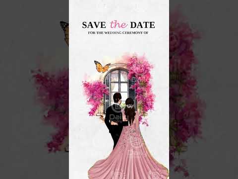 Save the Date Wedding Invitation Video | Modern Save the Date Video | Wedding Invitation Video