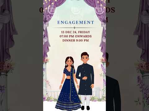 Wedding Invitation Video | Elegant & Personalized Digital Invite (DB-WWIV-0004)