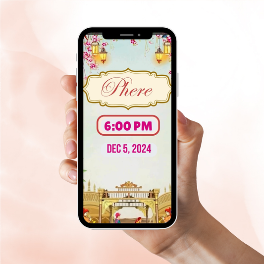 Multi-Event Wedding Video Invitation | Haldi Mehendi Sangeet Digital Invite | Wedding Invitation Video