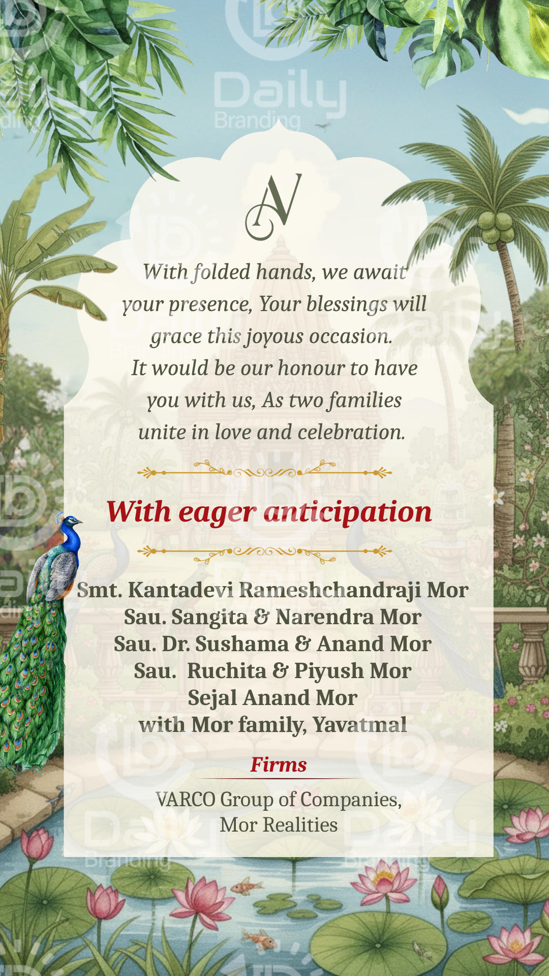 Digital Multi-Event Wedding Invitation | Complete Wedding E-Card Set | Traditional to Modern Ceremony Invites