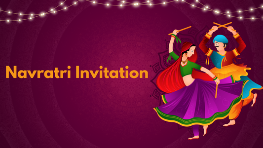 Navratri Invitation & Festive Garba Invitation Cards