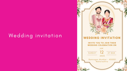 💖 Radha Krishna Theme Wedding Invitation Templates | Digital & Printable |
