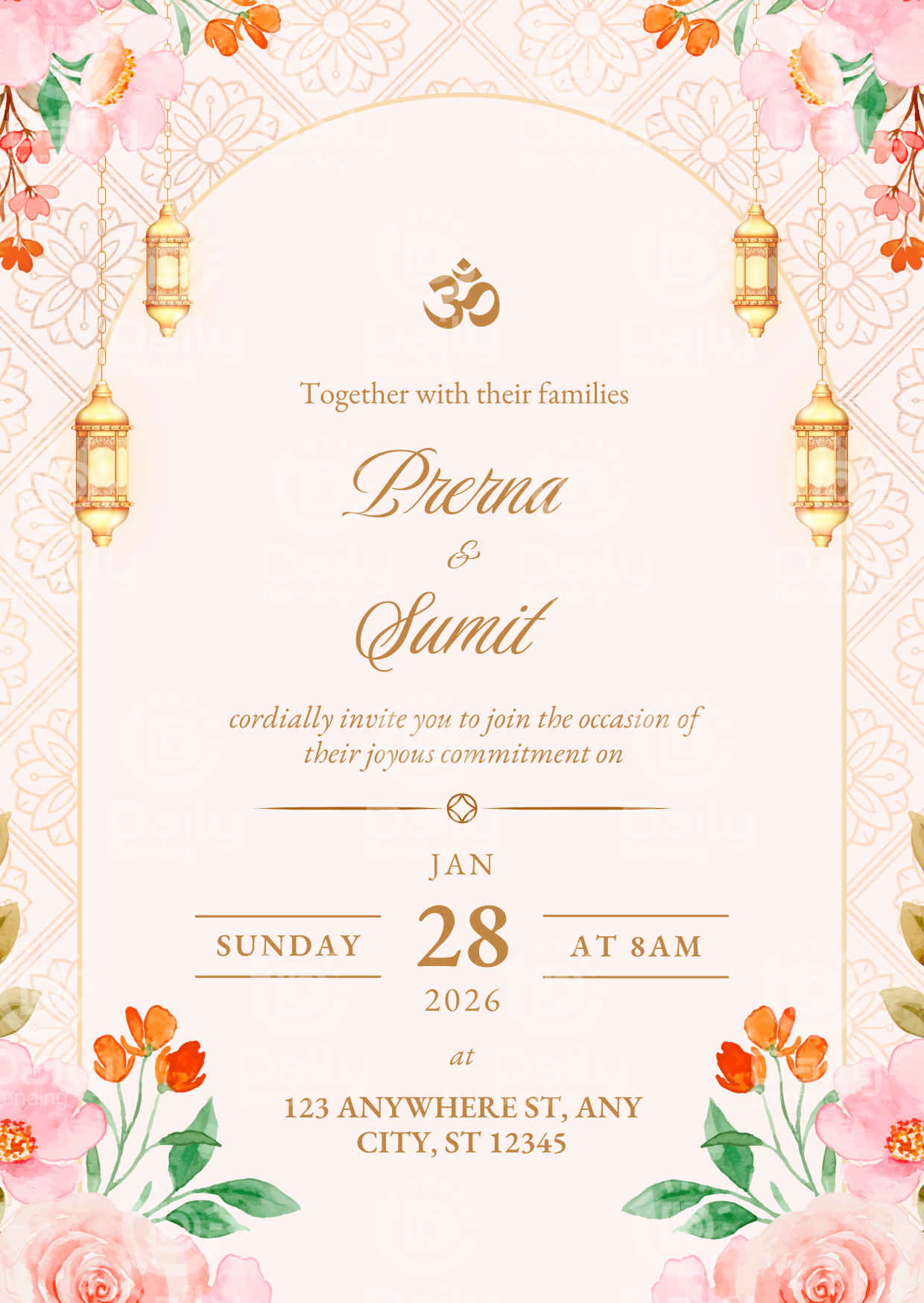 Digital Wedding Invitation Card | Elegant Wedding E-Card | Modern & Traditional Wedding Invite Designs