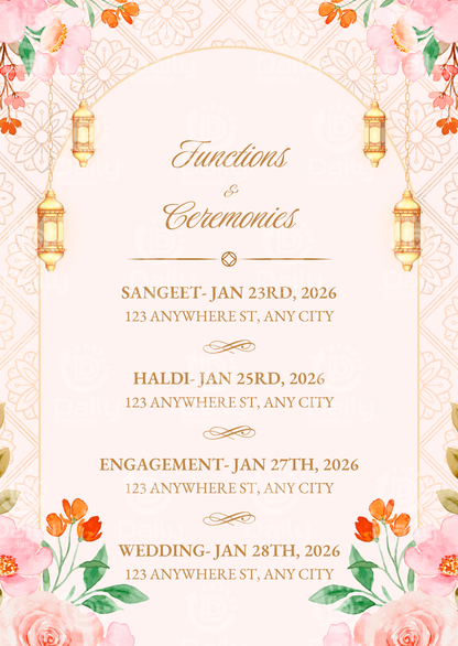 Digital Wedding Invitation Card | Elegant Wedding E-Card | Modern & Traditional Wedding Invite Designs