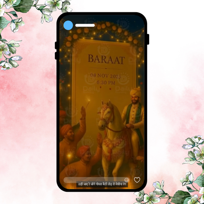 Multi-Event Wedding Invitation Video | Haldi, Mehendi, Phera & Reception | Digital E-Invite Template | Wedding Invitation Video