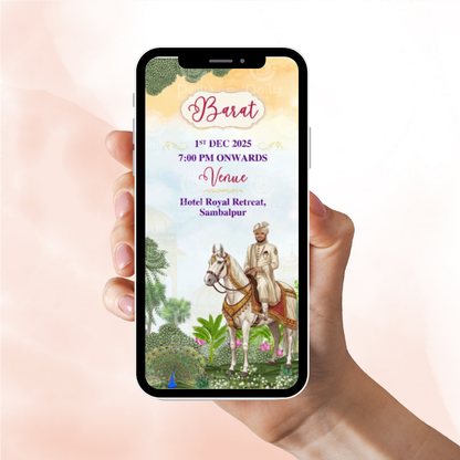 Multi-Event Wedding Invitation Video | Carnival, Tilak, Sangeet, Mayra, Barat & Reception |Digital Shaadi Invite