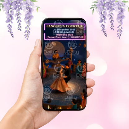 Multi-Event Wedding Invitation Video | Haldi, Sangeet, Wedding Ceremony & Reception | HD Digital Shaadi Invite