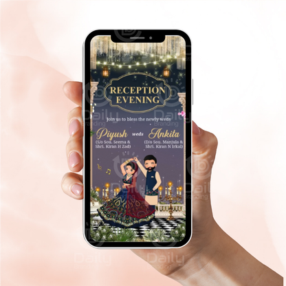 Wedding Reception Invitation Video | Elegant Digital Invite