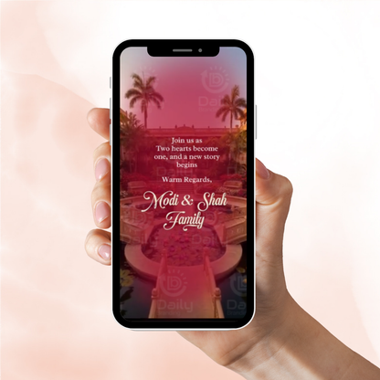 Elegant Wedding Invitation Video | Custom Digital Shaadi Invite