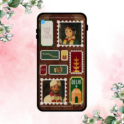 Save The Date Wedding Invitation Video | Elegant Digital Wedding E-Invite | Animated HD Video