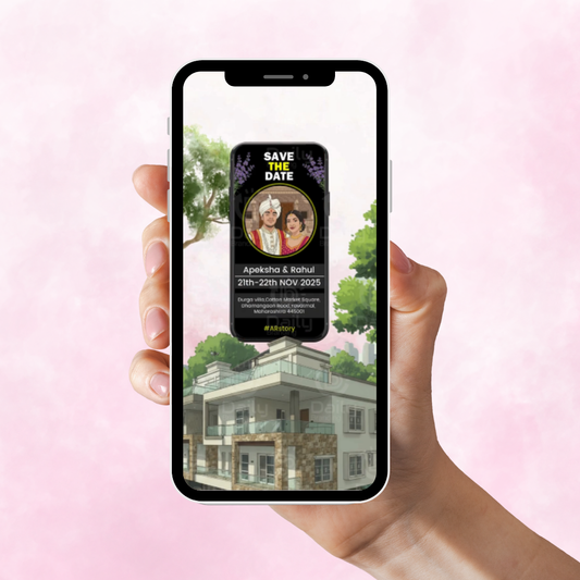 Save The Date Wedding Invitation Video | Elegant Digital E-Invite | Modern Wedding Announcement Video