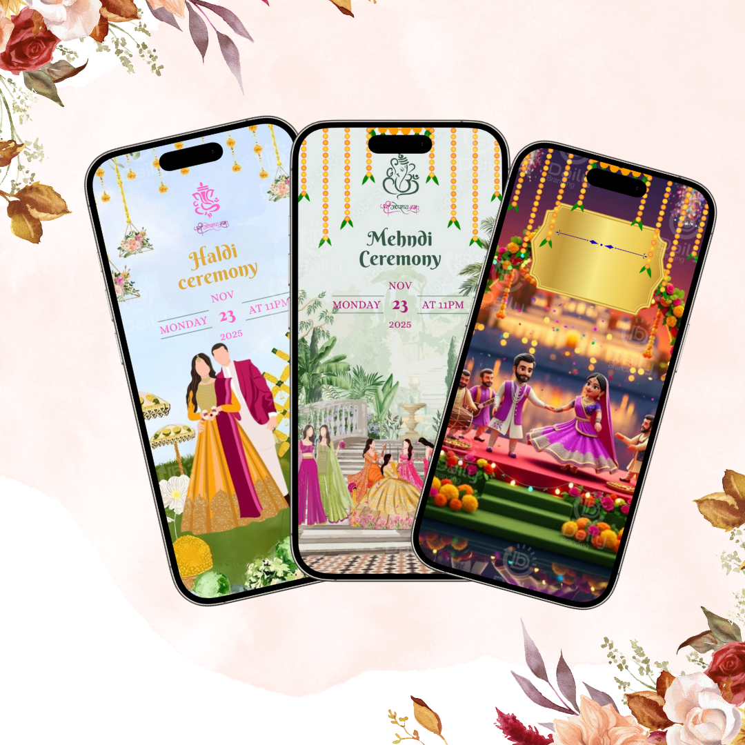 Save the Date Wedding Invitation Video | Personalized Digital Invite 