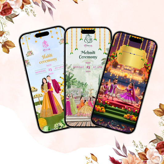 Save the Date Wedding Invitation Video | Personalized Digital Invite 