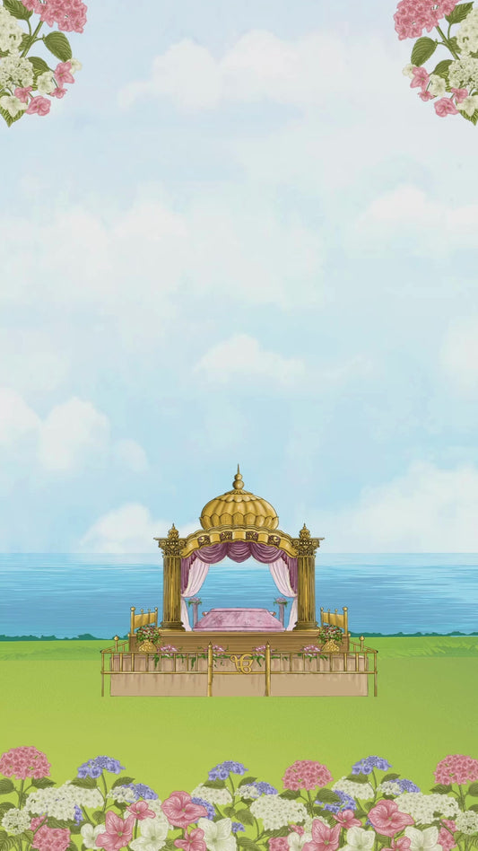 Save The Date Wedding Invitation Video | Modern Digital Wedding E-Invite | HD Animated Video Card