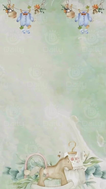 Baby Shower Invitation Video | Custom Digital Invite |