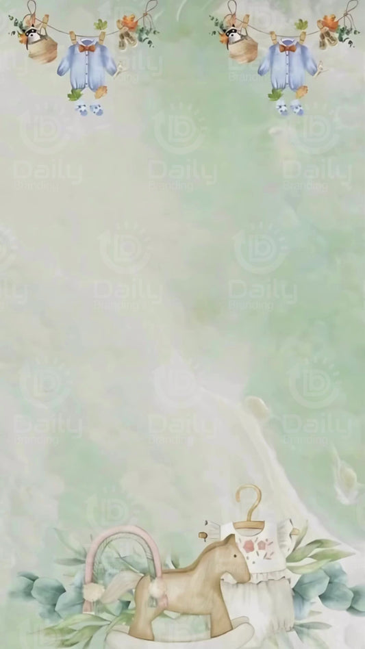 Baby Shower Invitation Video | Custom Digital Invite |