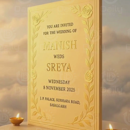 Wedding Invite Video. 3d AI Wedding Invites