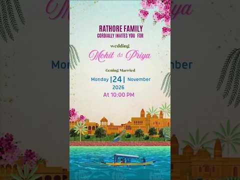 Multi-Event Save the Date Wedding Invite | Haldi–Mehendi–Sangeet | Traditional Pre-Wedding Invite