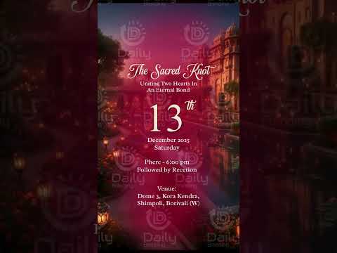 AI Wedding Invitation Video