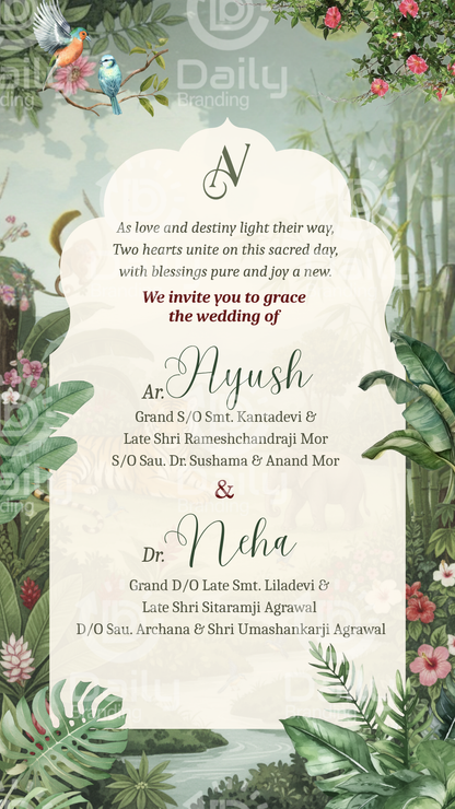Digital Multi-Event Wedding Invitation | Complete Wedding E-Card Set | Traditional to Modern Ceremony Invites