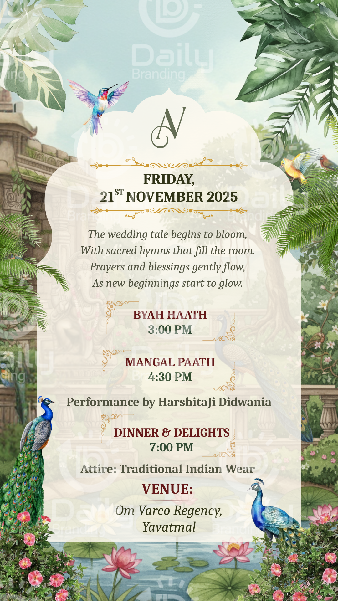 Digital Multi-Event Wedding Invitation | Complete Wedding E-Card Set | Traditional to Modern Ceremony Invites