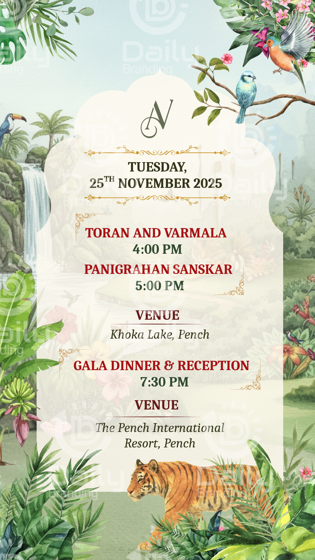 Digital Multi-Event Wedding Invitation | Complete Wedding E-Card Set | Traditional to Modern Ceremony Invites