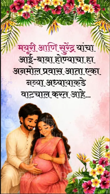 Personalised Swami Samarth Baby Shower Invitation Video Alternate