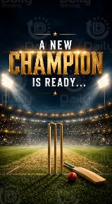 Cricket Theme AI Birthday Invitation Video with Customised Face | DBI-21