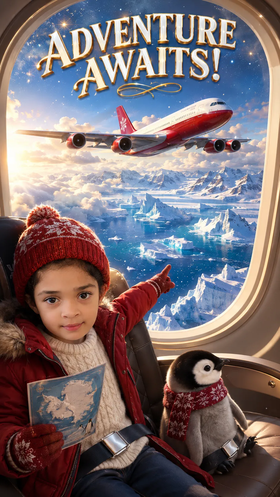 Travel Theme AI Birthday Invitation Video with Customised Child Face | DBI- 24  Alternate