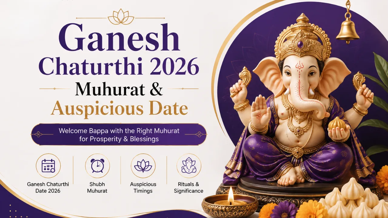 Ganesh Chaturthi 2026 Muhurat & Auspicious Date: Complete Puja Guide for Devotees