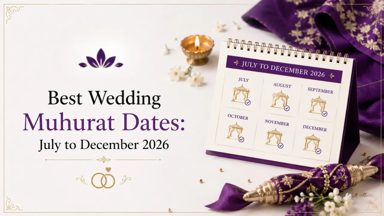 Best Wedding Muhurat Dates: July to December 2026