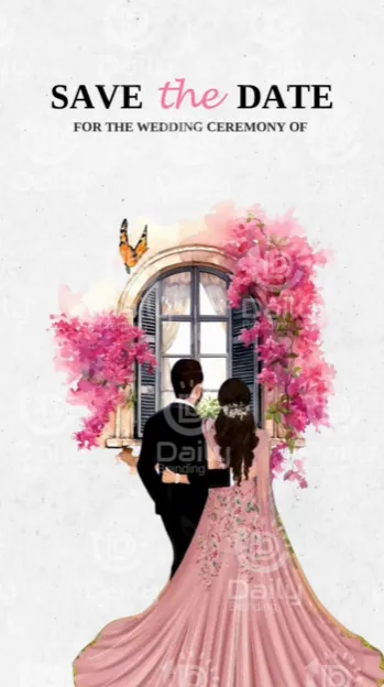 Save the Date Wedding Video | Personalised Invitation Alternate